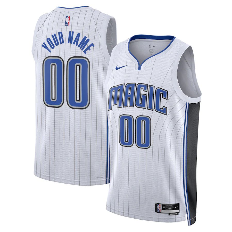 Men Orlando Magic Nike White Association Edition 2022-23 Swingman Custom NBA Jersey